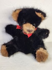 Vintage  Rare Bear  Plush bear w/ real Mink Fur 1982
