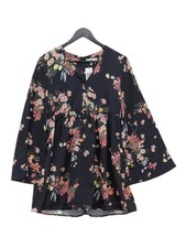 Mango A-Line Midi Dress S in Black