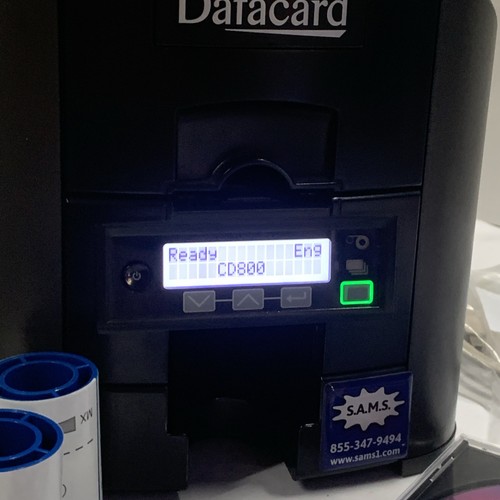 Datacard CD800 ID Card Duplex Color Thermal Printer Model PX30 w/ Cable & Extras - 第 2/8 張圖片