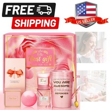 Birthday Gifts for Women, Mom, Sister, Friend: Unique Pink Self Care Spa Rela...