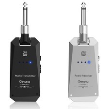 Wireless Guitar Transmitter Receiver Set 5.8GH Wireless Guitar System 4 Chann...