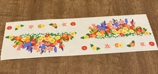 Vintage Mrs Grossman Colorful Greenery Sticker Strip Garden Border