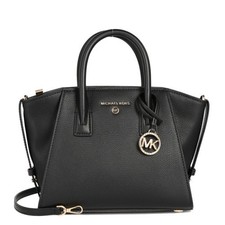 Michael Kors Avril Small 30H1G4VS5L 001 Black Satchel Tote Shoulder Bag