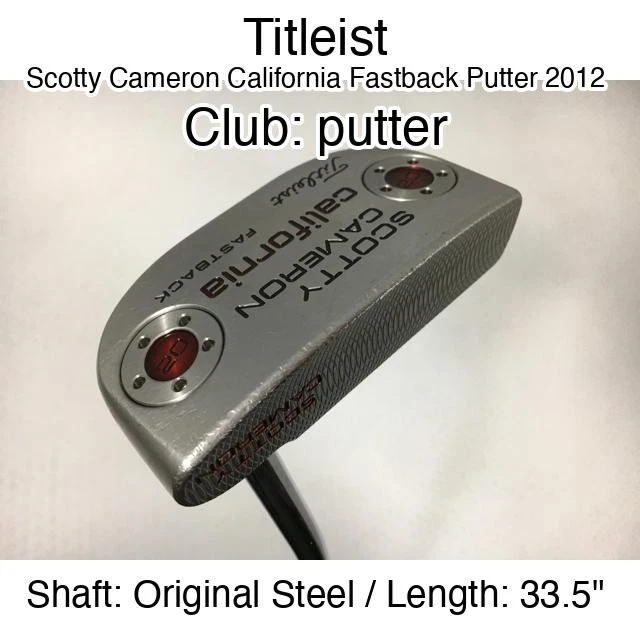 Scotty Cameron California Fastback Golf Clubs for sale | eBay
