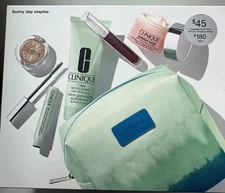 Clinique Sunny Day Skincare and Makeup Staples Fresh Glowing  5pcs NEW🌸