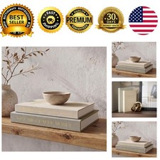 Decorative Books Set of 2 Coffee Table Shelf Books Home Decor