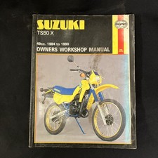 Haynes Workshop Manual Suzuki TS50 X Single Two stroke full floater 1984-1990