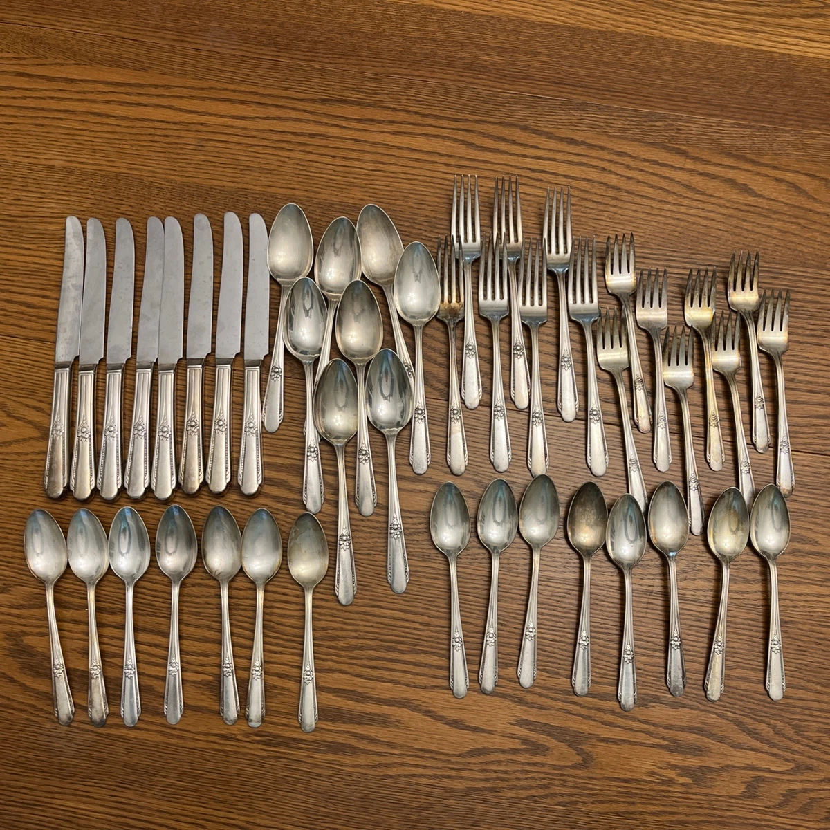 Wm. Rogers & Son 1900-1940 Antique US Silver-Plated Flatware Sets