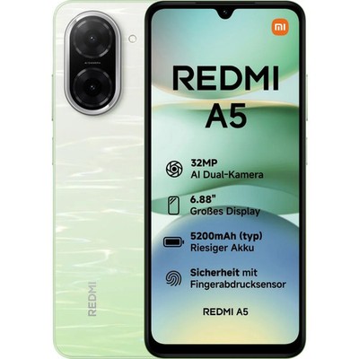 Xiaomi Redmi A5 64 GB Lake Green Dual SIM Smartphone Handy Mobiltelefon