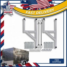 2pcs Aluminum Cargo Trailer Side Mount Ladder Racks Fit For Enclosed Cargotraile