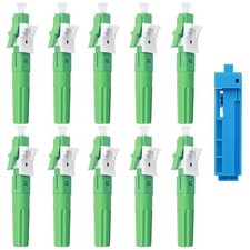 LC/APC Singlemode Fiber Optic Fast Connector 10 Pack Quick Connection Adapter