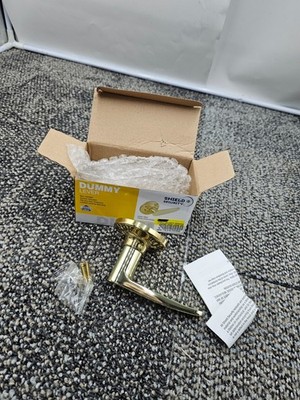 Shield Security 913922 Straight Dummy Lever Polish Brass