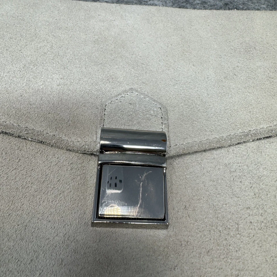 De Colección The Limited Gamuza Bolso sin asas Cartera Hobo Hippie Gris Bolso de mano Y2K Foto 2 de 4