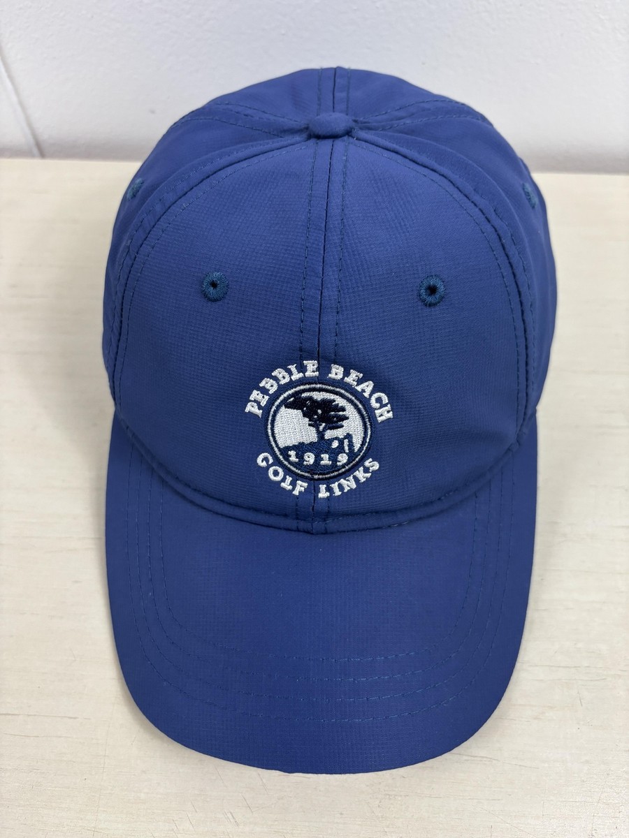 Pebble Beach Golf Links Hat Cap Strap Back Blue Mens Golf Course
