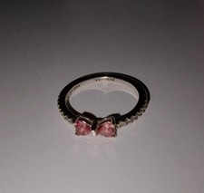 PANDORA Silber Ring Gr. 54 (17,2 mm) mit rosa...