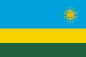 Rwanda Flag Self Adhesive Vinyl Sticker