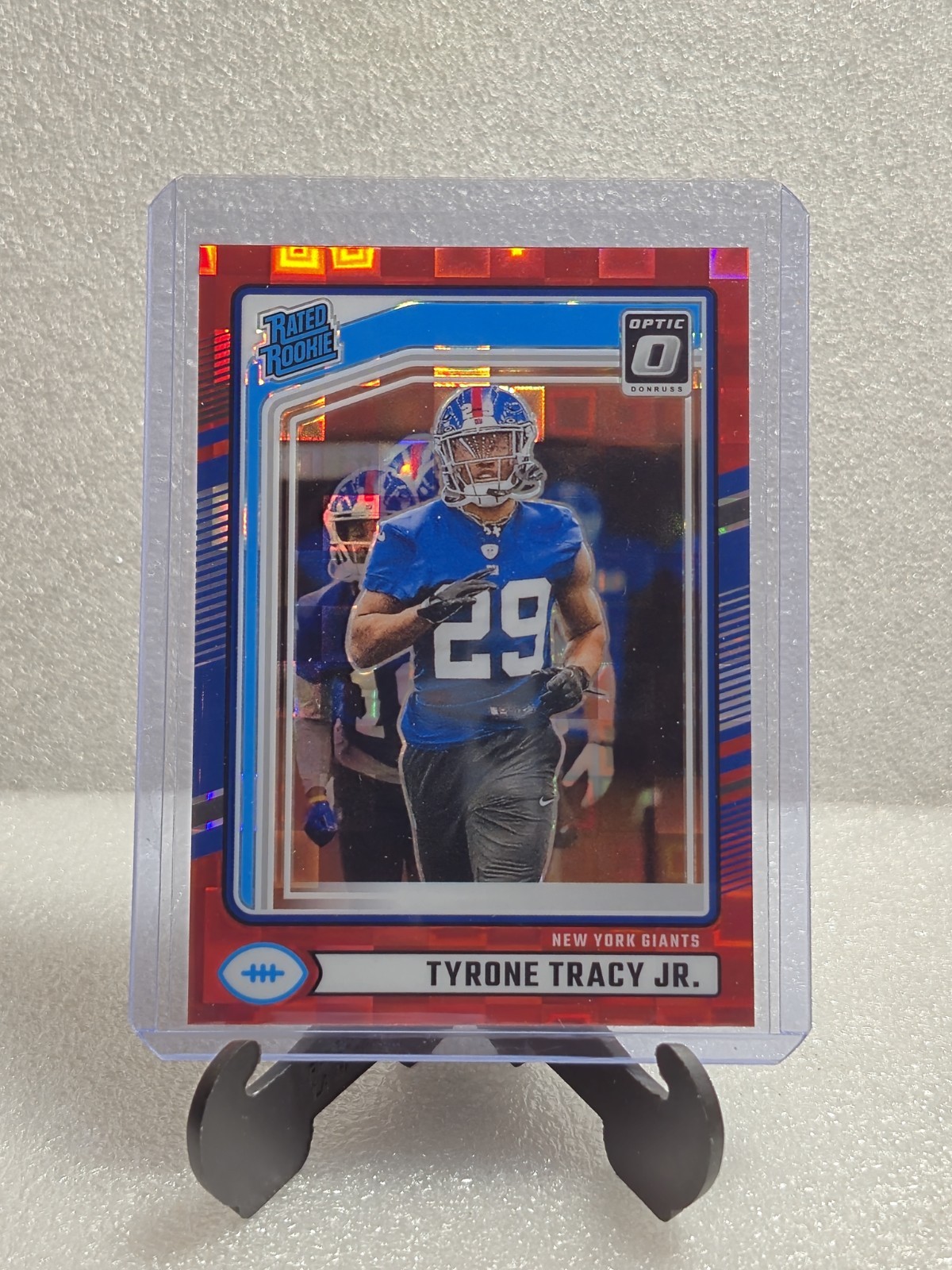 Tyrone Tracy Jr. 2024 Donruss Optic Preview Red Pandora RC #364 New York Giants