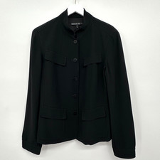 Lafayette 148 New York Blazer Jacket Size 8 Lined Pockets Minimal Quiet Luxury