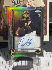 2025 Topps Chrome Update - Autographs Braxton Ashcraft #RA-BA Rookie Auto /499