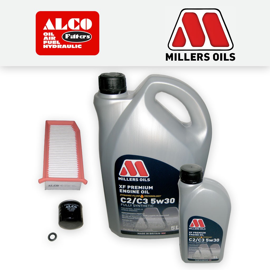 SERVICE KIT for DACIA SANDERO 1.5 DCI OIL AIR FILTERS +XF OIL (2012-2018)