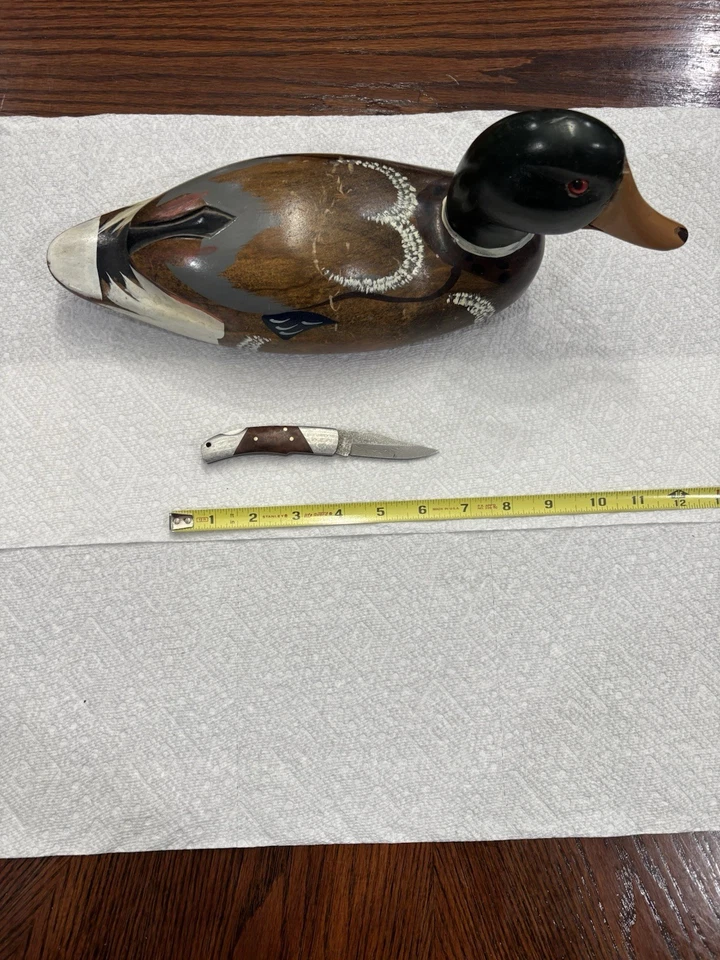 Navaja de bolsillo Boker Magnum 37 capas de madera de burlón Damasco con bloqueo Foto 2 de 4