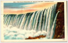 Niagara Falls Maid of Mist Postcard '50 Alexandria Bay NY Family Trip