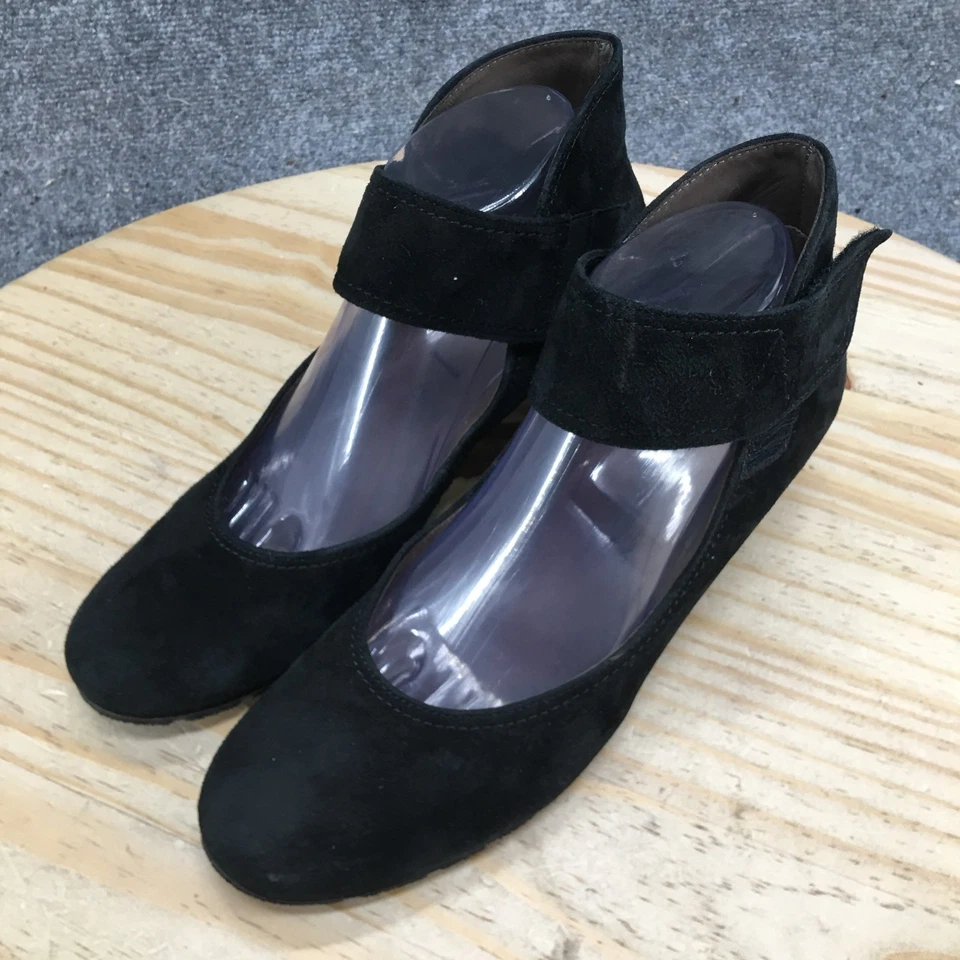 Zapatos de tacón Gabor para mujer EE. UU. 9 UK 6,5 negros aerodeslizador Mary Jane gamuza informales Foto 4 de 4