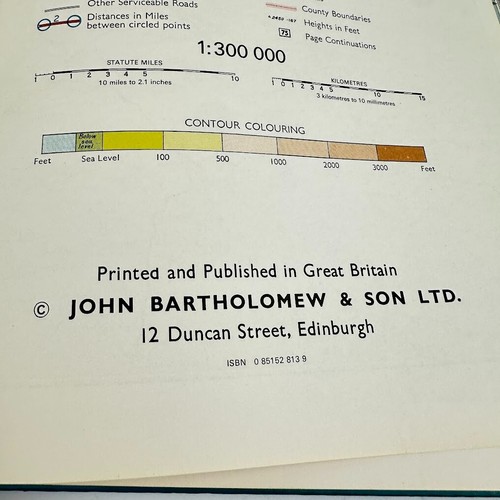 Road Atlas Britain 1973 Edition Vintage HC Bartholomew - Picture 8 of 11