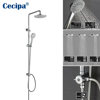 CECIPA MAX Edelstahl Duschsystem Regendusche Duschset mit Handbrause Massage Duschbrausen