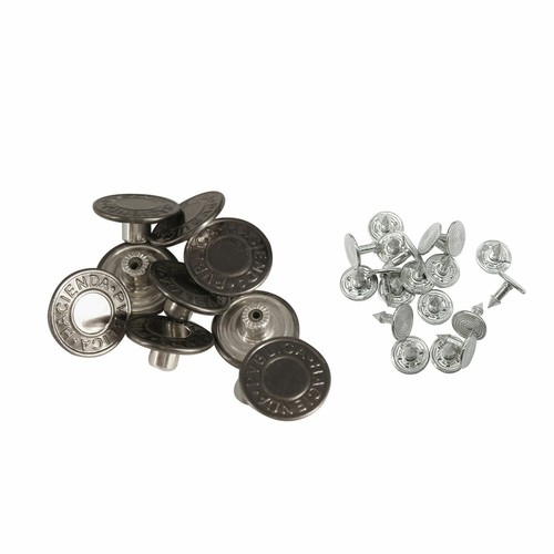 14/19/25mm Jeans Button Hammer on Denim Replacement for Jacket Trouser 10-100pcs - Picture 25 of 25