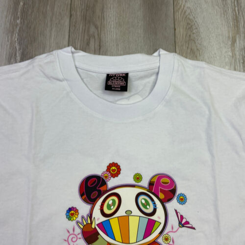 Blackpink Takashi Murakami Flower Garden Shirt Mens Large White Pandakashi NEW - Picture 10 of 13
