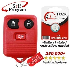 Remote Car Key Fob 3btn Red for Ford Lincoln Mercury Mazda (CWTWB1U345)