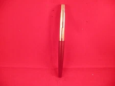 Sheaffer Vintage Metallic Red Gold Cap Twinpoint Cartridge Fill Pen-new 