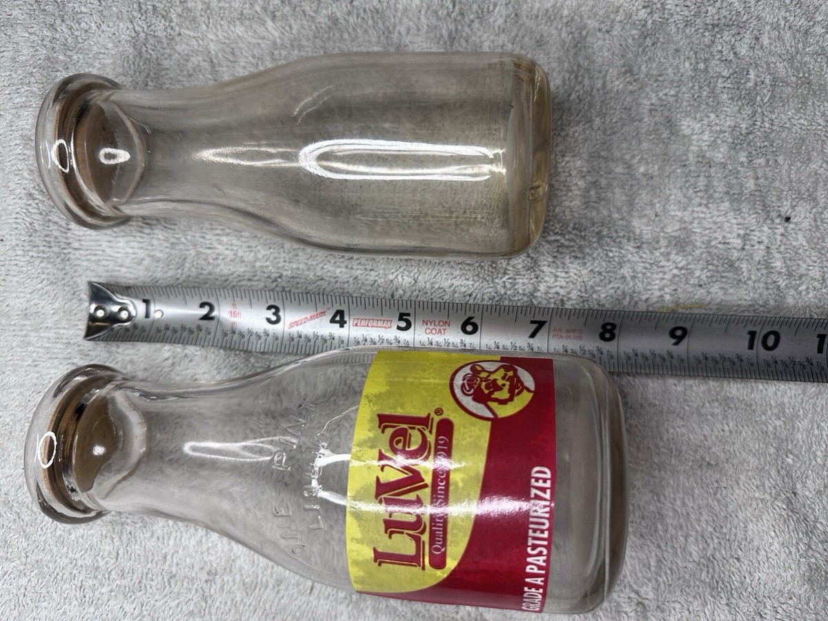 Luvel & Mountain View Dairy Farms JF King Grade A Vintage Glass