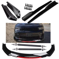 For Dodge Durango SRT Front Rear Bumper Lip Spoiler Splitter Body Kit Side+Skirt