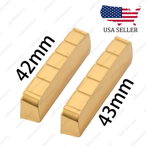 6 Strings 42/43mm Electric Guitar Nut Brass Pre-Slotted Nut For Gibson EPI LP SG