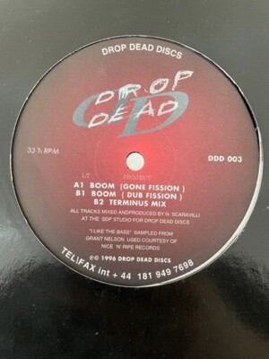 LT Project   Boom 12'' House Vinyl 1999 Drop Dead Discs Acid House 3 Mixes 