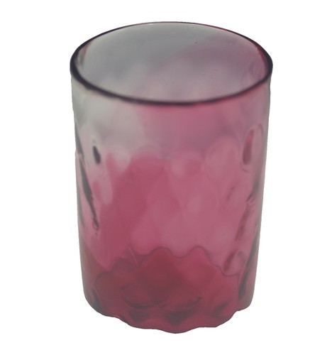 Set of 6 Kaj FRANCK KIMARA KARTIO Red Tumblers Glasses Nuutajarvi