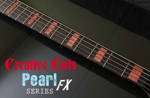 Blocks RED PEARL Fret Marker block Inlay Sticker Decals for 5 STRING ...