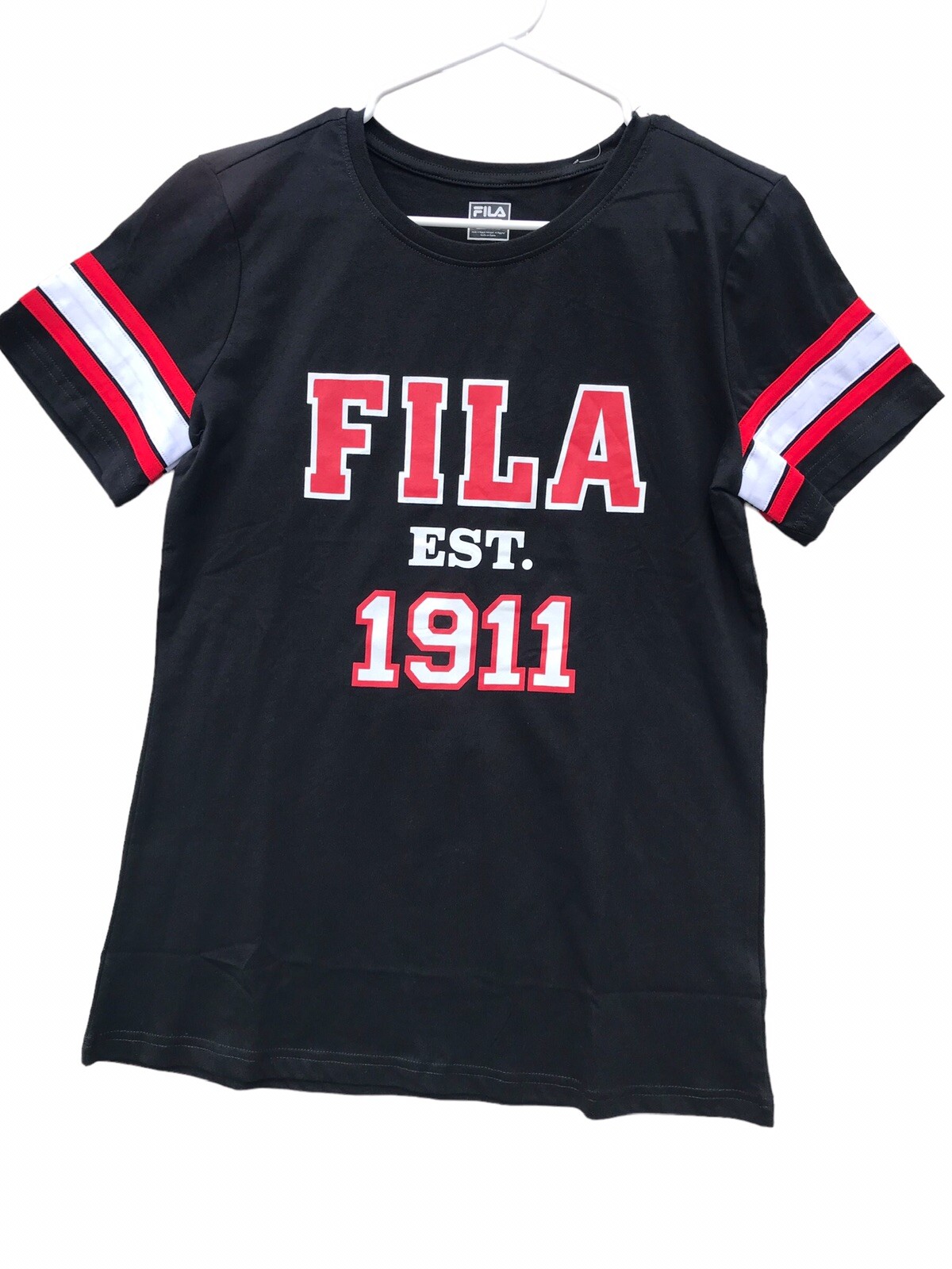 Fila est. T shirt top 1911 logo uomo girocollo maglia maglia taglia L