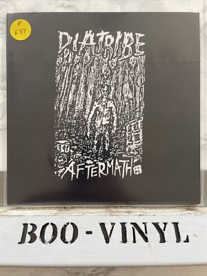 Diatribe - Aftermath 7  clear vinyl record punk / hardcore NM / NM