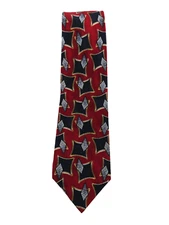 Ferrell Reed For Nordstrom Silk Necktie Handmade In America Floating Geometrics
