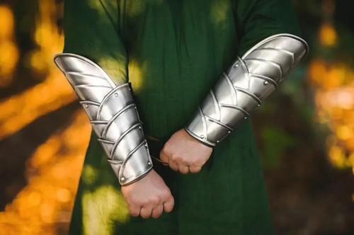 Second Age Elves Full Armor Set – LARP Cuirass, Bracers, Leg Greaves, Shoulders - Picture 3 of 9