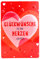 Ac Frau Geburtstagskarte Rot Herz Karte Liebe Geburtstag 3D GlüCkwunschkarte