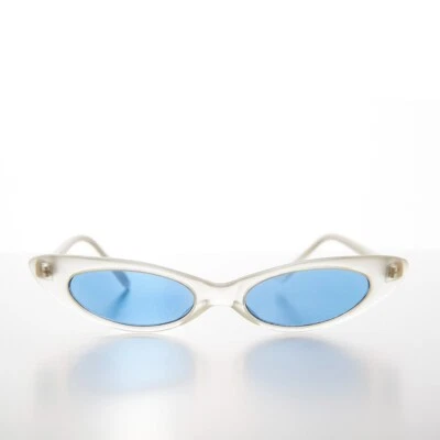 Gafas De Sol Cat Eye Punk Rock Frost Con Lente Azul - Slim - Imagen 1 de 3