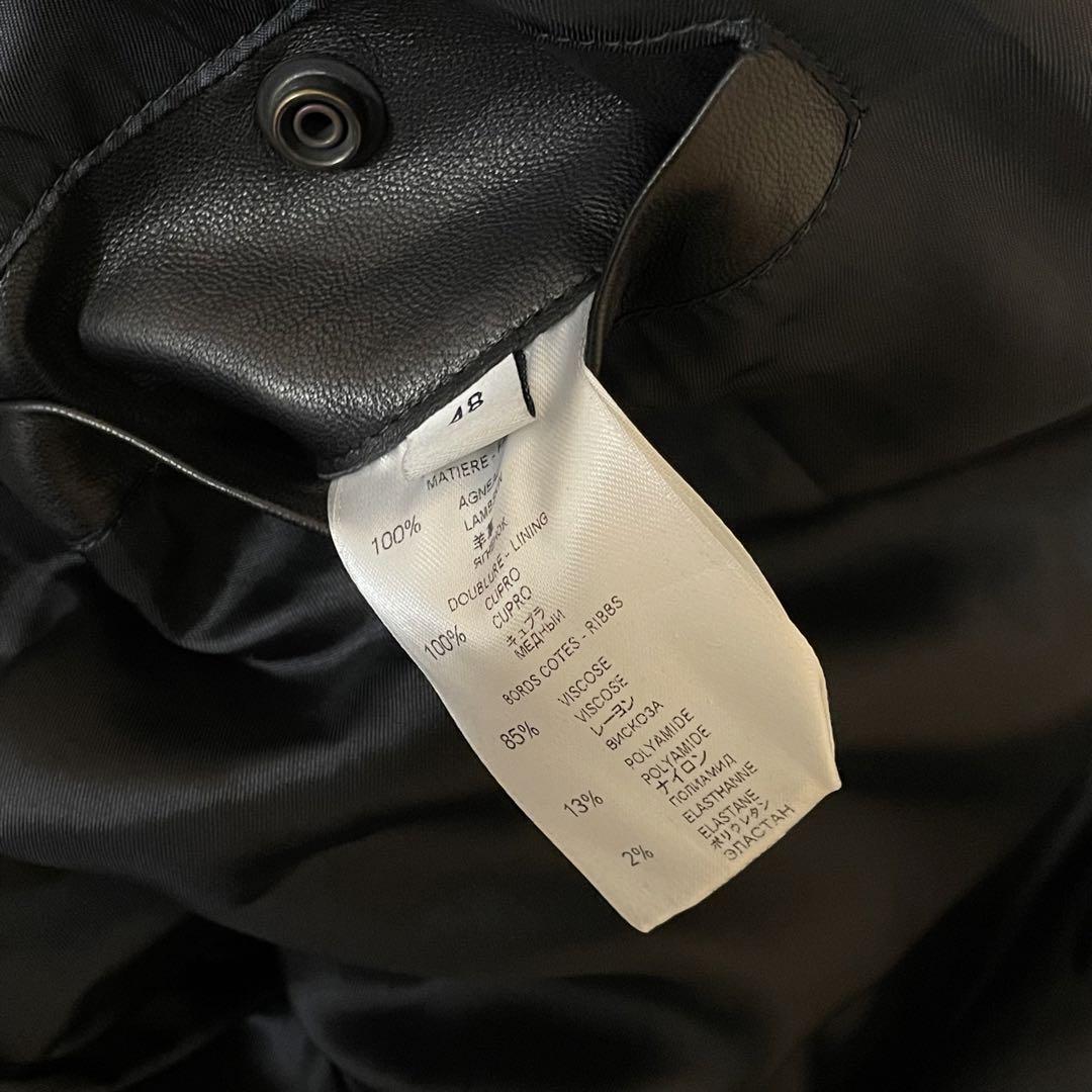 GIVENCHY Leather Jacket Black 48 Leather Blouson | eBay
