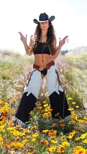 Custom Handmade Leather Western Chinks Chaps for Girl Women Kids Bull Trail Ride