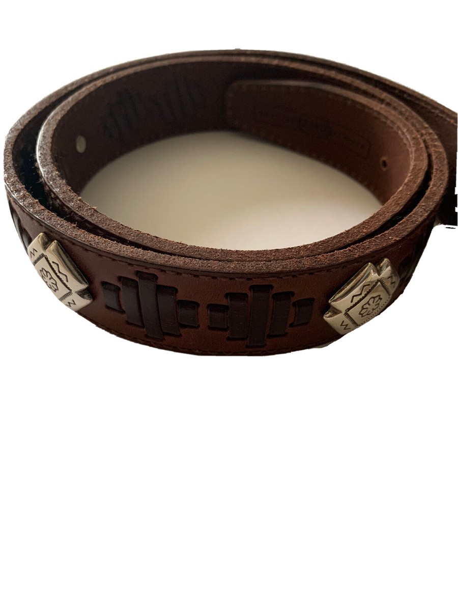 Fossil Studded Boho Leather Belt Size Medium EUC | eBay display picture 2