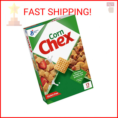 Corn Chex Gluten Free Breakfast Cereal, Homemade Chex Mix Ingredient, 12 oz