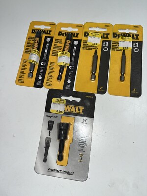 DEWALT Drill Bit Accessories Power Bit, Drive Guide & Nut Driver Set of 5